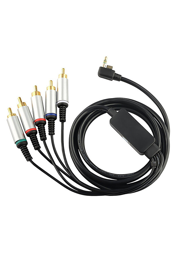 كابل AV RCA بطول 3 أمتار 5RCA لجهاز الألعاب PSP 2000 3000 كابل Ypbpr سلكي 3RCA 5RCA.