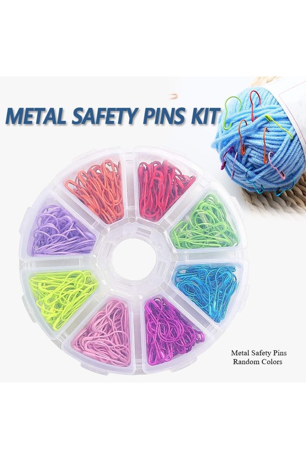 320Pcs Metal Safety Pins Bulb Gourd Pins Pear Pins for Knitting Stitch Markers Sewing Clothing DI...