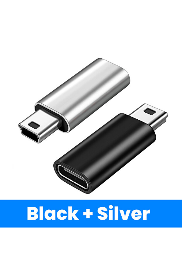 محول مختلط من النوع C إلى Mini USB لنقل البيانات بسرعة من USB C أنثى إلى MiniUSB ذكر
