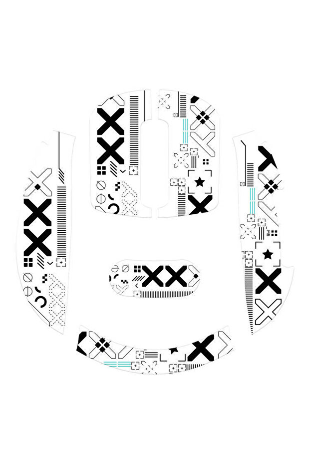 1 Pc X3 White ATTACK SHARK X11 Mouse Grip Tape Skate Handmade Sticker Non Slip Suck Sweat Anti-Slip