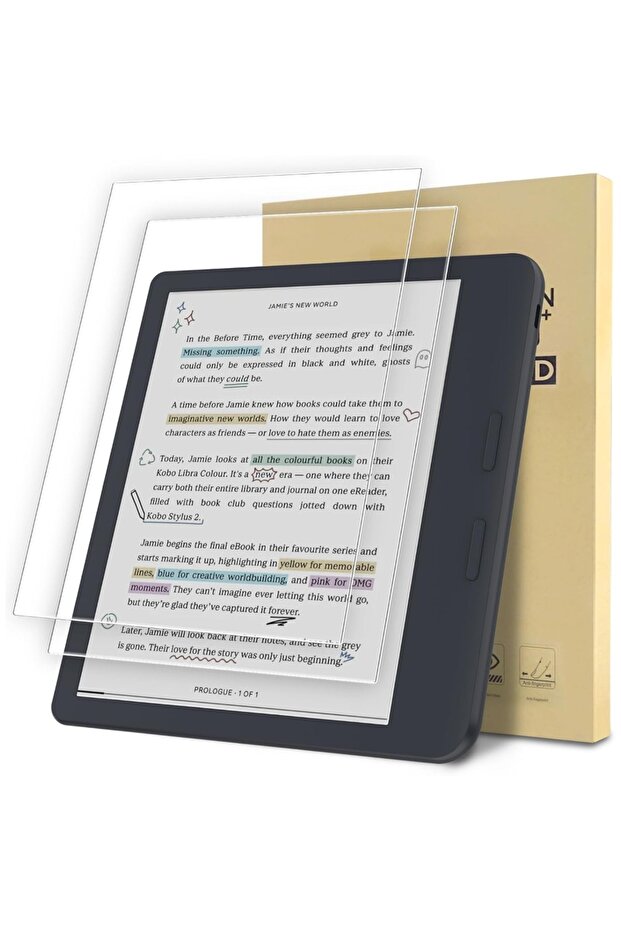 واقي شاشة زجاجي مقوى من Libra Colour 7.0، قطعتان، مقاس 6/7/10.3 بوصة، لجهاز KOBO eReader