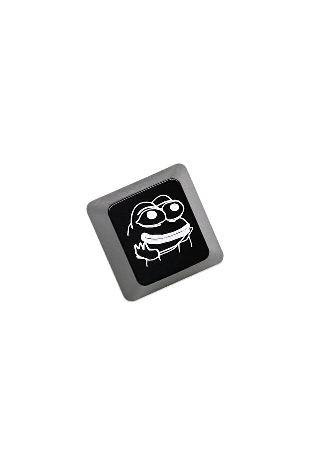 Black ESC HappyF Novelty Shine Through Keycaps ABS Etched back lit black red r1 ESC Sad Frog THX mem