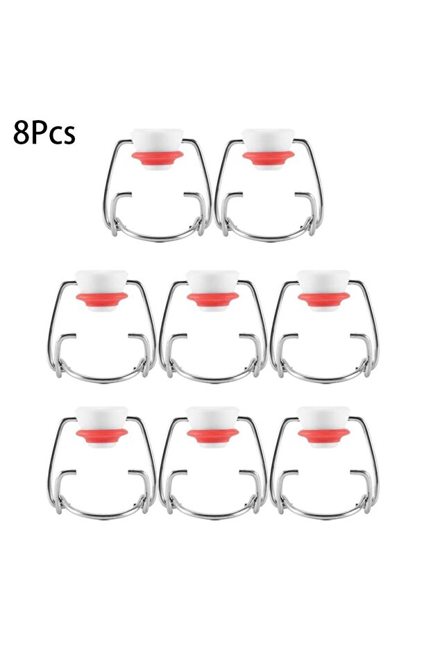 8Pcs 8Pcs Bottles Cap Home Plastic Sealer Lid Wine Stoppers Beer Flip Top Swing Cap Portable Bar Too