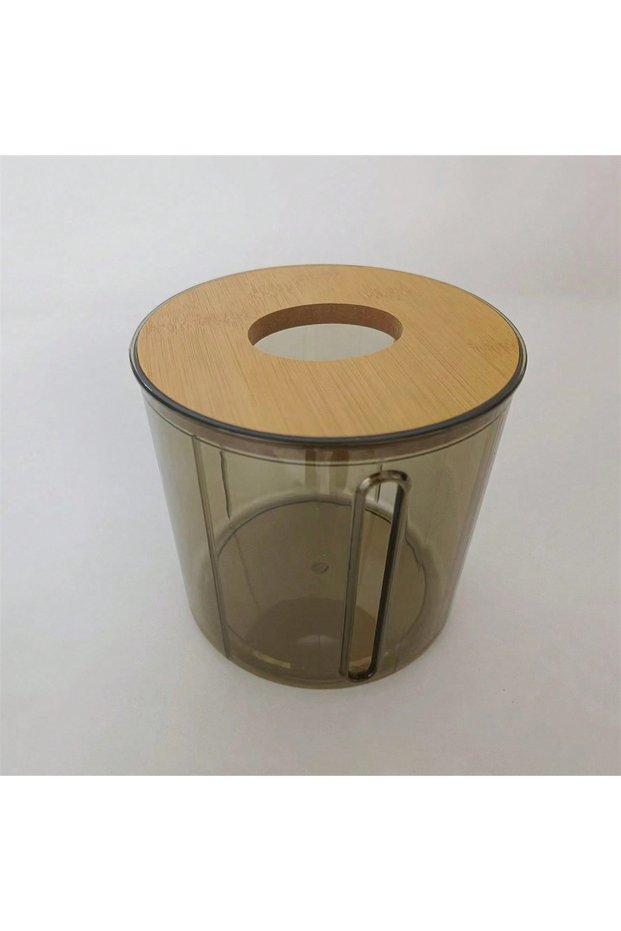 grey 1PC Tissue Storage Box Roll Paper Dispenser Toilet Paper Holder Desktop Tissue Box Napkin Conta