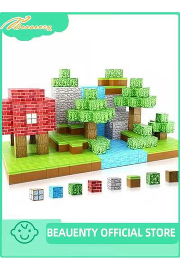100PCS Magnetic Blocks for Boys & Girls Age 3-8, STEM Montessori Sensory Toys for Toddlers