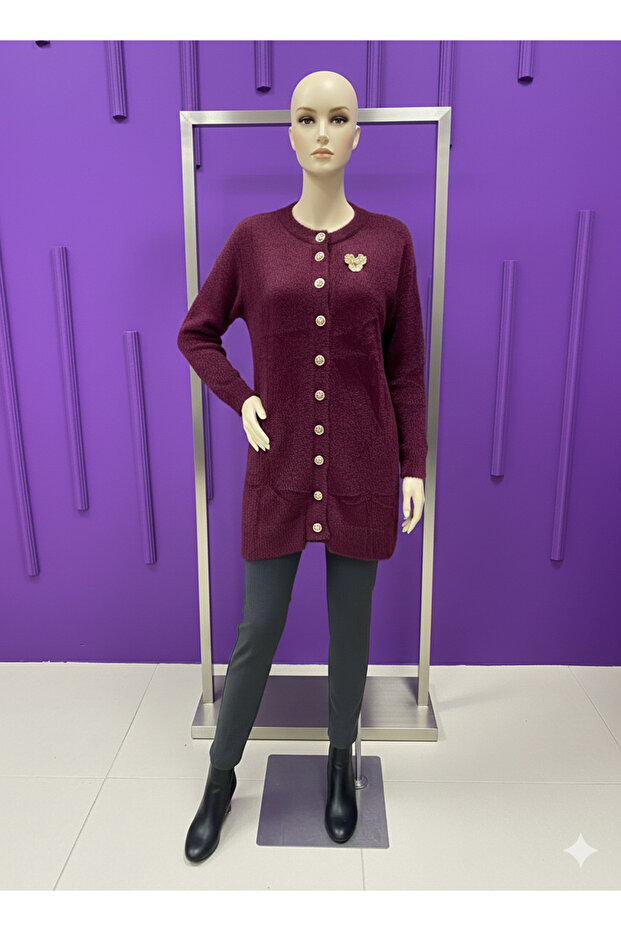 ANGORA BROŞLU CEKET - 3