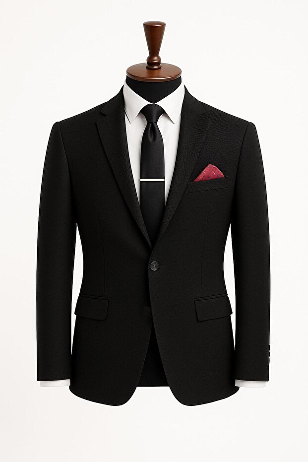 Men's italian cut single button blazer jacket classic and modern elegance