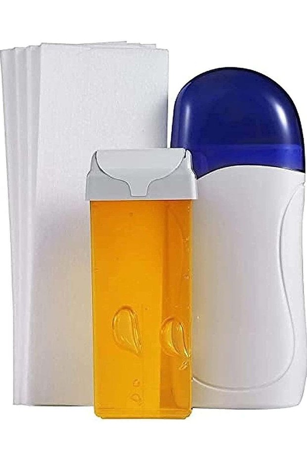 Wax Epilator Removal Machine Set Wax Heater Warmer with Wax Cartridge and Depilatory Paper