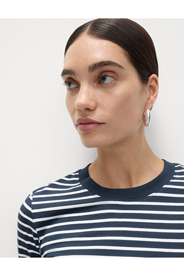 Pamuklu Basic Uzun Kollu Tişört - 5