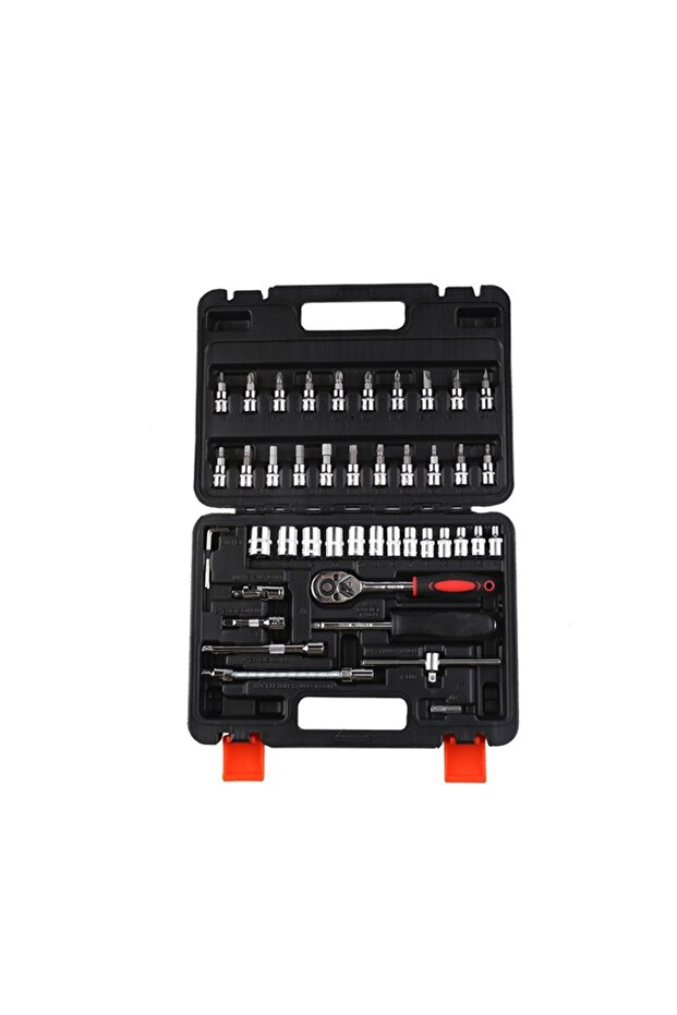 Tool Set 46pcs - Socket Ratchet Screwdriver Kit with Carry Case