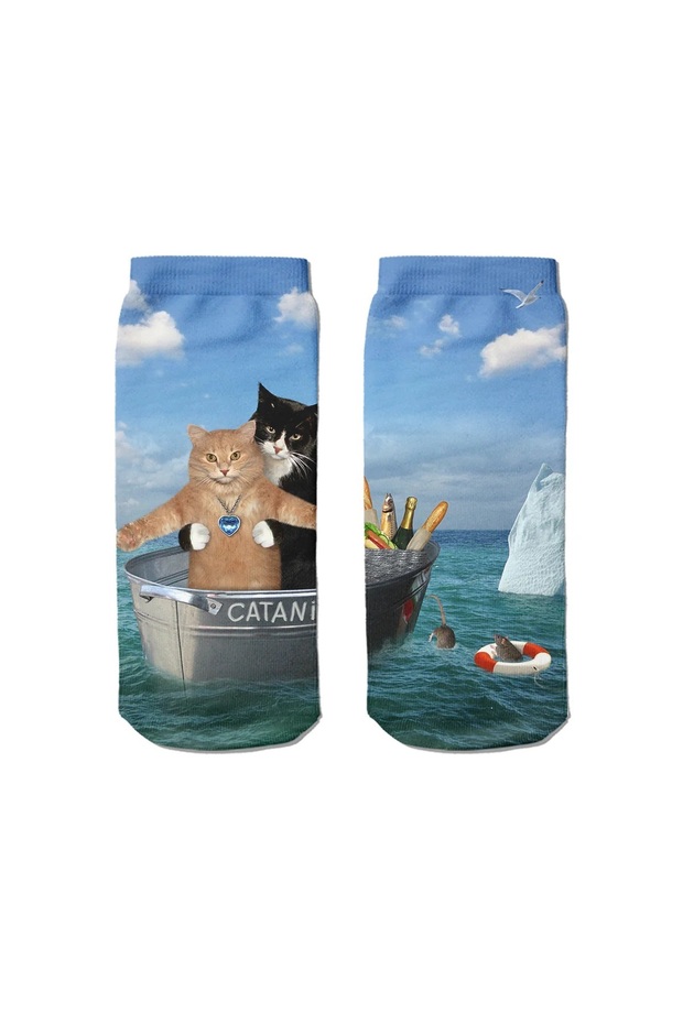 جوارب رقمية مكونة من مطبوع قطعة - 1