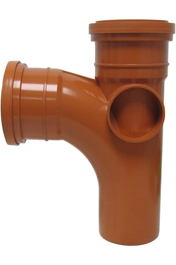 Red UPVC Pipe Fitting (3 INCH, Push Tee Single)