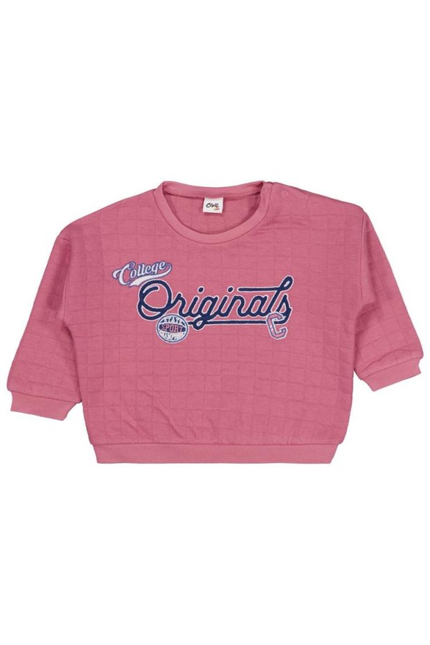 College Originals Embroidered 6-18 Months Sweatshirt - Pink 18-24 Months