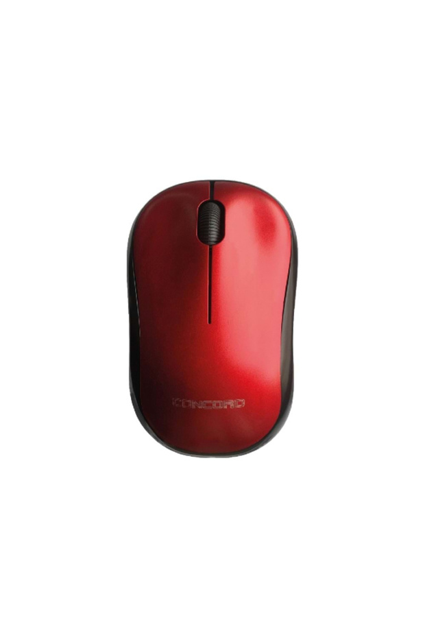 Red Wireless 3D Optical Mouse - 1