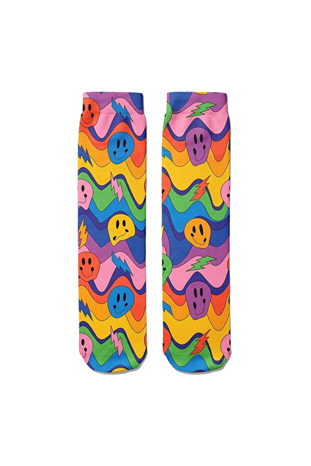 Digital Printed Socket Socks - 1