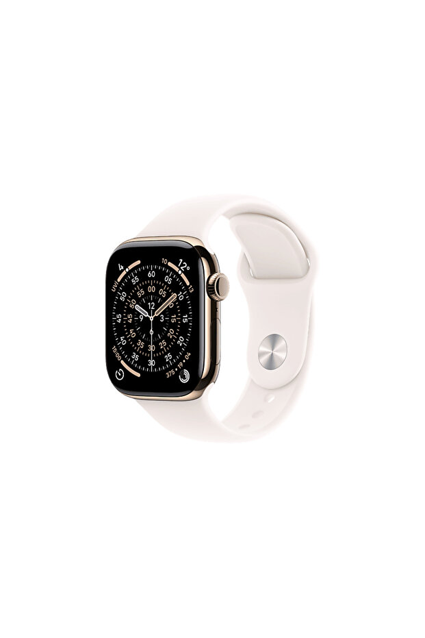 MFD64TU/A Watch Series 11 GPS + Cellular 46mm Gold Titanium Case with Light Blush Sport Band