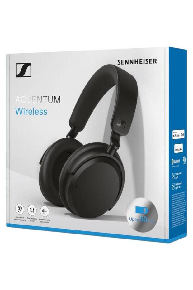 Accentum On-Ear Wireless Headphones, Bluetooth, Black