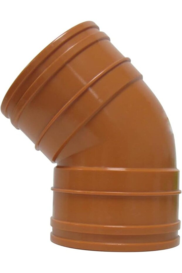 Red UPVC 45° Pipe Elbow Fitting - 4 INCH