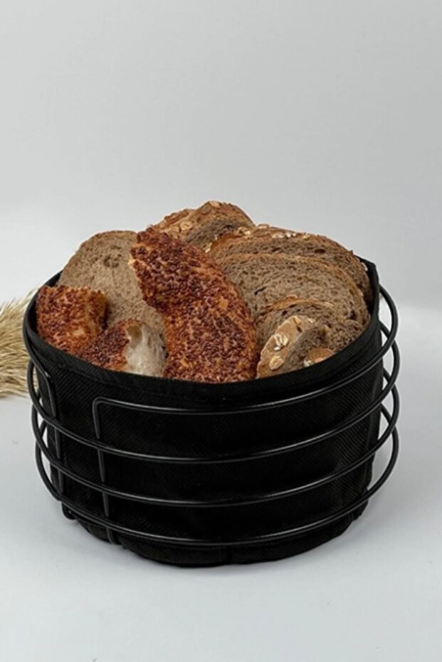 Crimean Round Bread Silver Bread Basket - 1