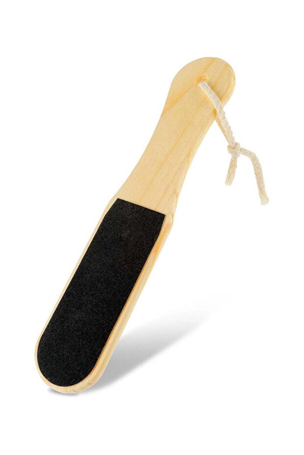 Double Sided Callus Remover Foot Care Wooden Pedicure File Brown 21cm