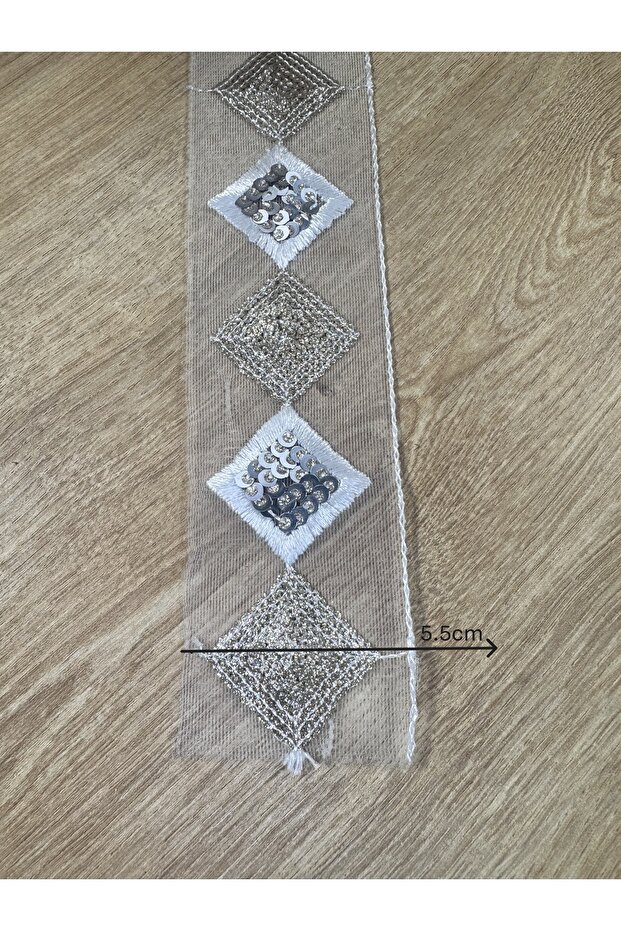 tül üzeri pulpayet şerit - 2