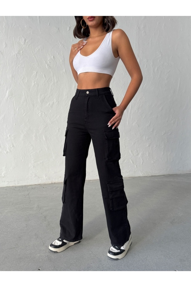 Ελαστικό τζιν cargo - 3