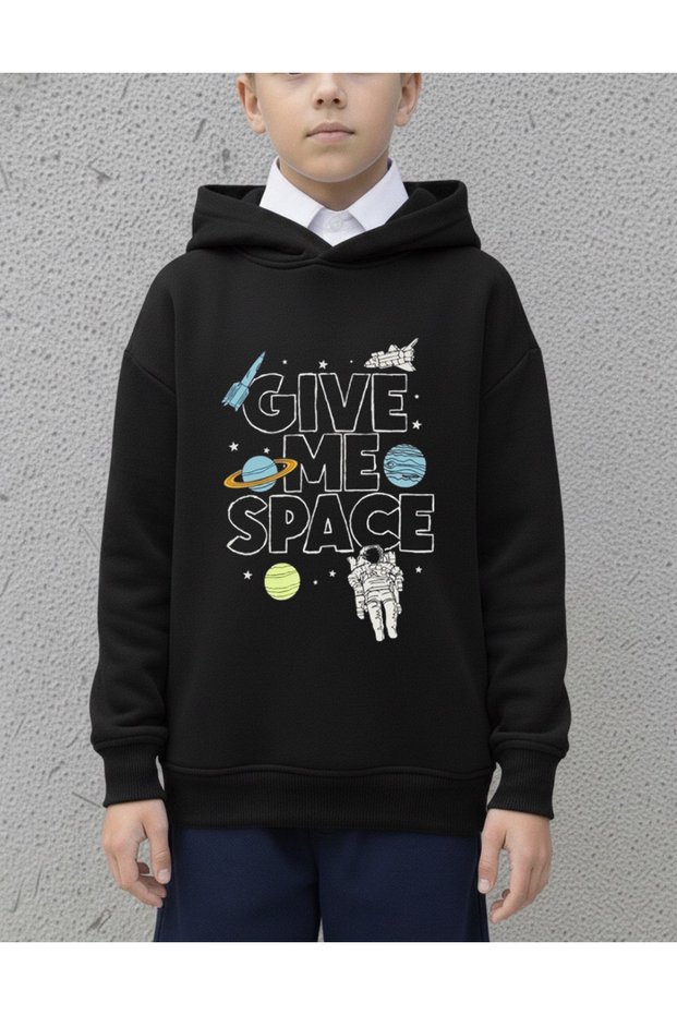 Oversized Children's Sweatshirt – Give Me Space Printed