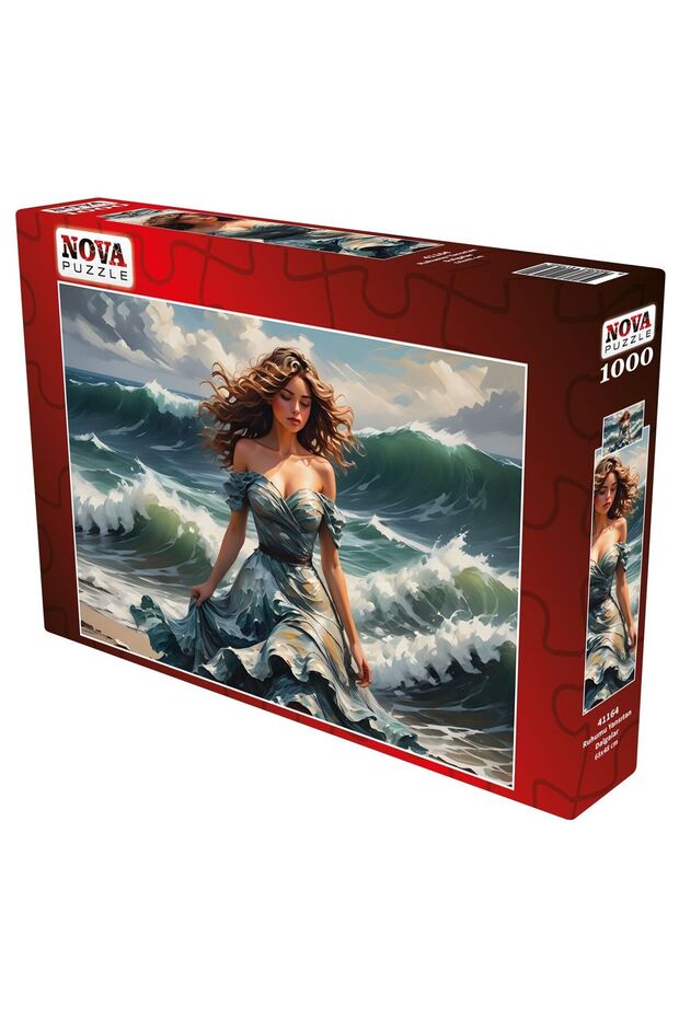 1000 Piece Waves Reflecting My Soul Puzzle - Waves and Woman