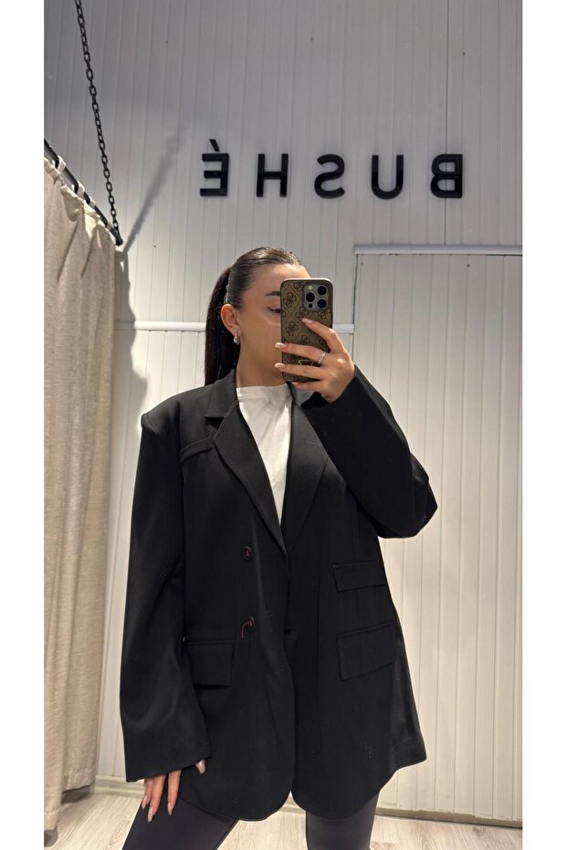 OVERSİZE KUMAŞ BLAZER - 6