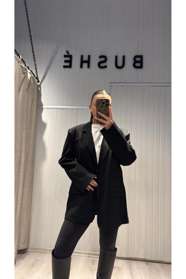 OVERSİZE KUMAŞ BLAZER - 5