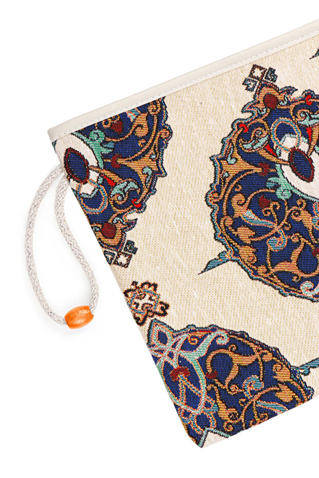 Tile Pattern Tapestry Handbag - 3