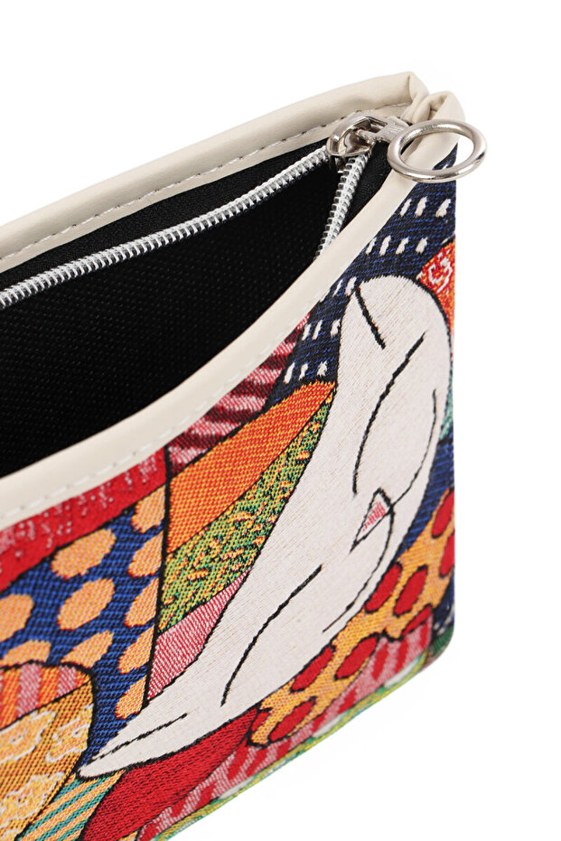 محفظة نسيج نمط القط - 4