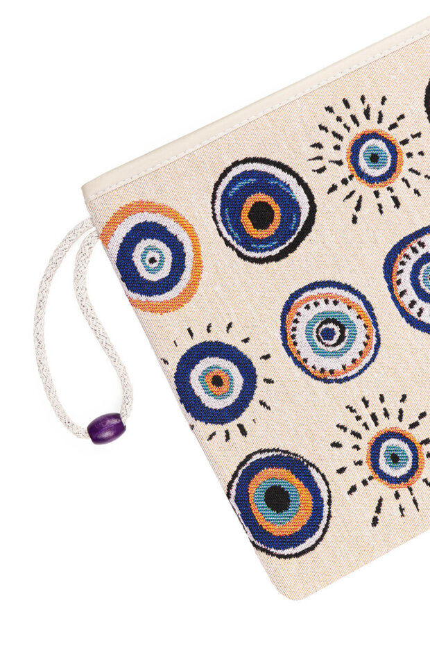 حقيبة يد منسوجة بنمط عين الشر - 3