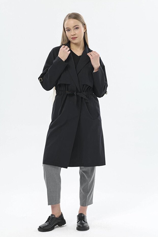 D87134 Kadın Trençkot - 2