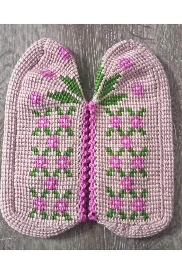 Tunus İşi El Örgüsü Patik - 1