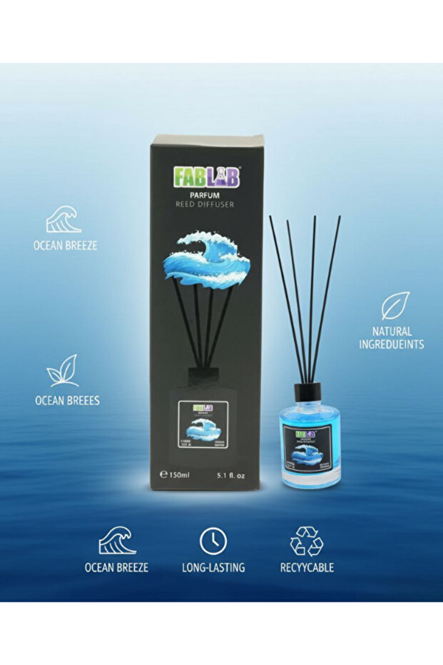 FabLab Ocean Breeze Reed Diffuser – 150 ml - 2