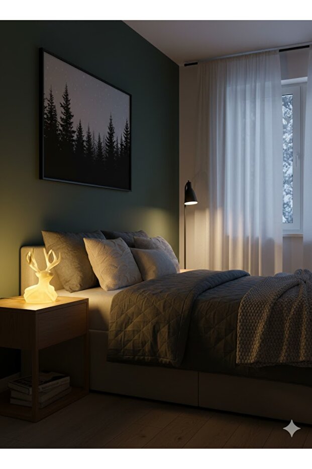 Geyik Led Mumluk Seti - 4