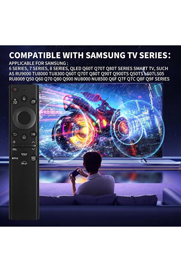 BN59-01385A Solar Voice Remote Control for Samsung Smart TVs (Black)