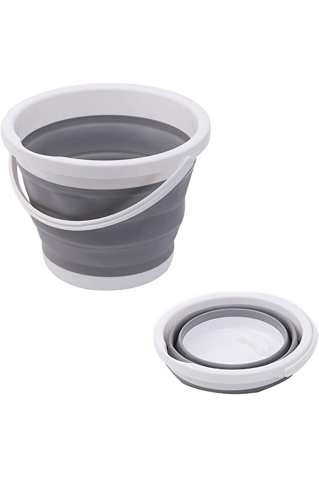 10L Premium Collapsible Bucket (Gray)