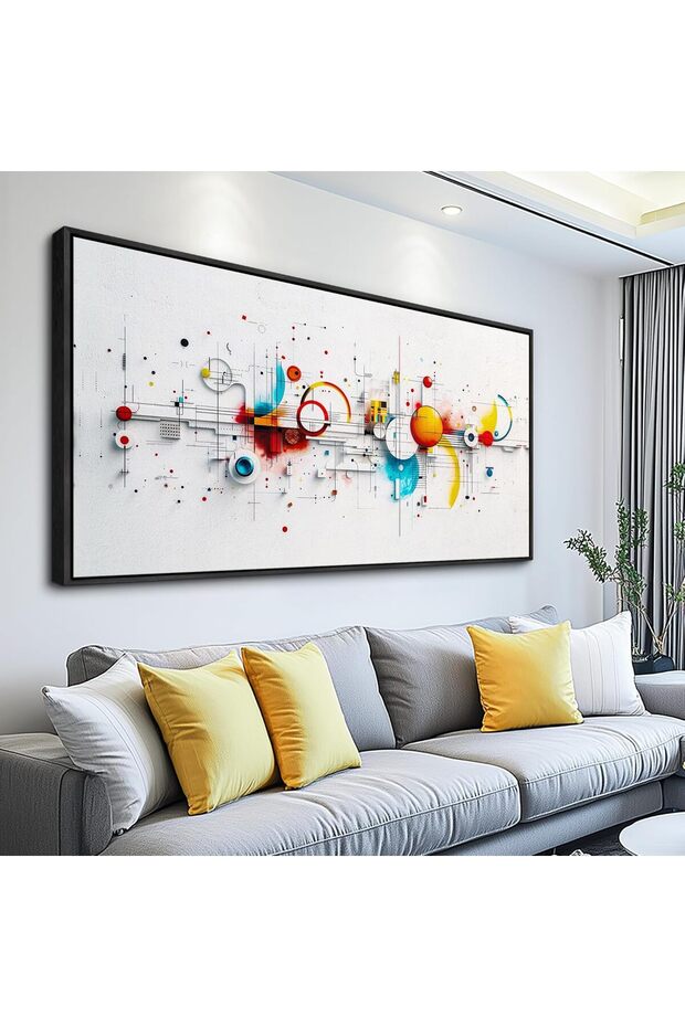 Beautiful 55x110 cm Framed Canvas Wall Art with Customizable Frame Decor