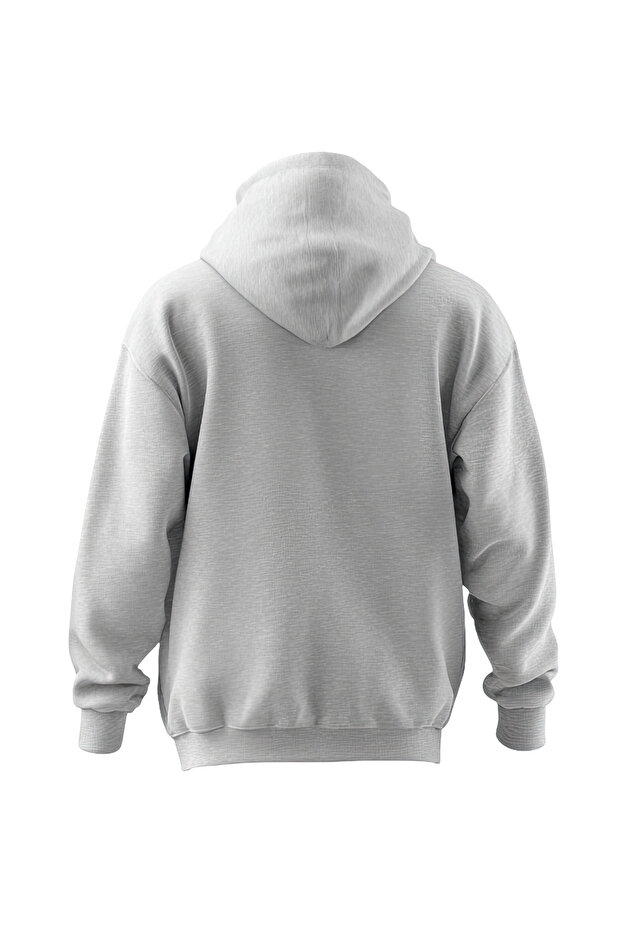 Unisex Basic Kapüşonlu Sweatshirt - 4