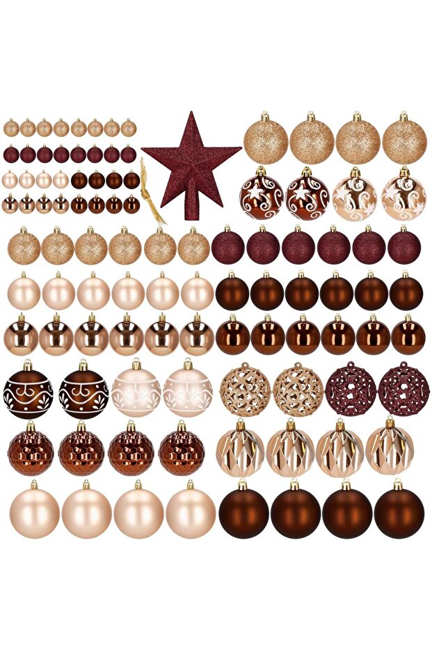 Коледна украса - Kафяво - 5