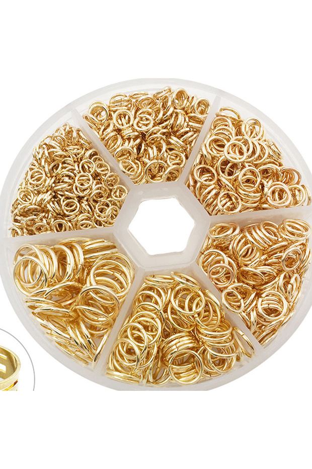 HK621 1Box Metal Open Jump Rings Split Rings Connectors Iron Open Jump ring For Diy Jewelry Making(4