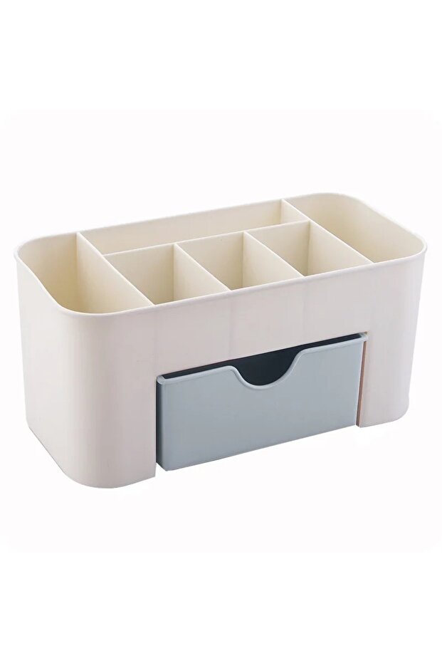 Blue Nails Art Plastic Organizer Container Gel Polish Remover Cleaning Cotton Pad Swab Box Storage C
