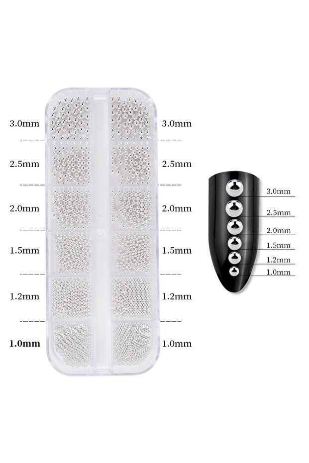 F 6 Grids Punk Nail Rivets Spikes Metal Studs Gold/Silver/Black Round Cone Nail Art Charms Mixed Si.