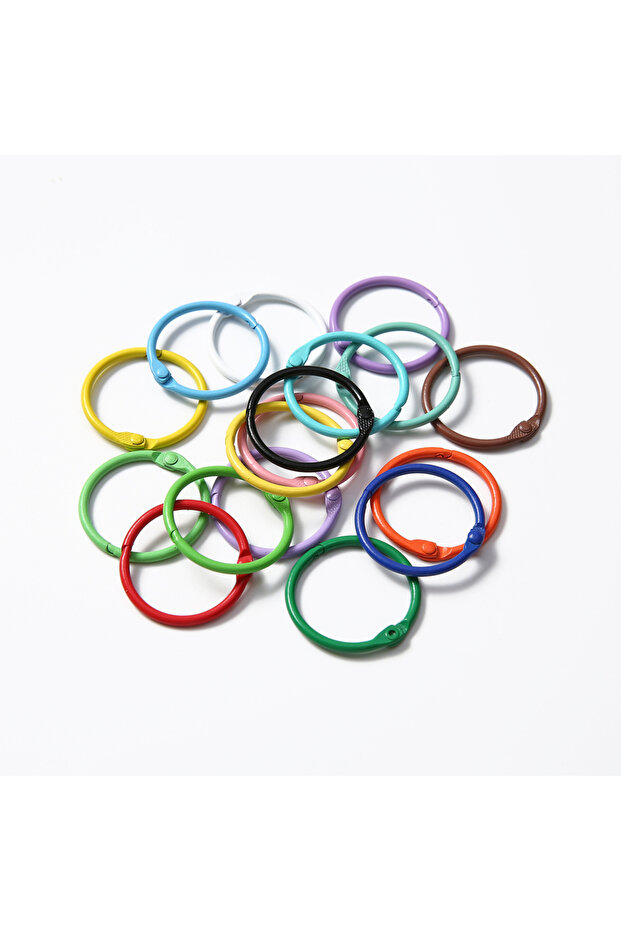 10 pcs Mixed color 10/50/100 pcs Colorful Stainless Steel Wire Keychain Ring Circle Rope Cable Loop