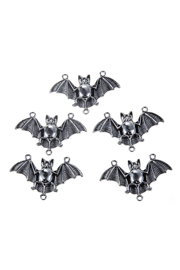 10pcs 10pcs Antique Silver Plated Bat Connector Charms For Jewelry Findings Accessories 4.5*3cm