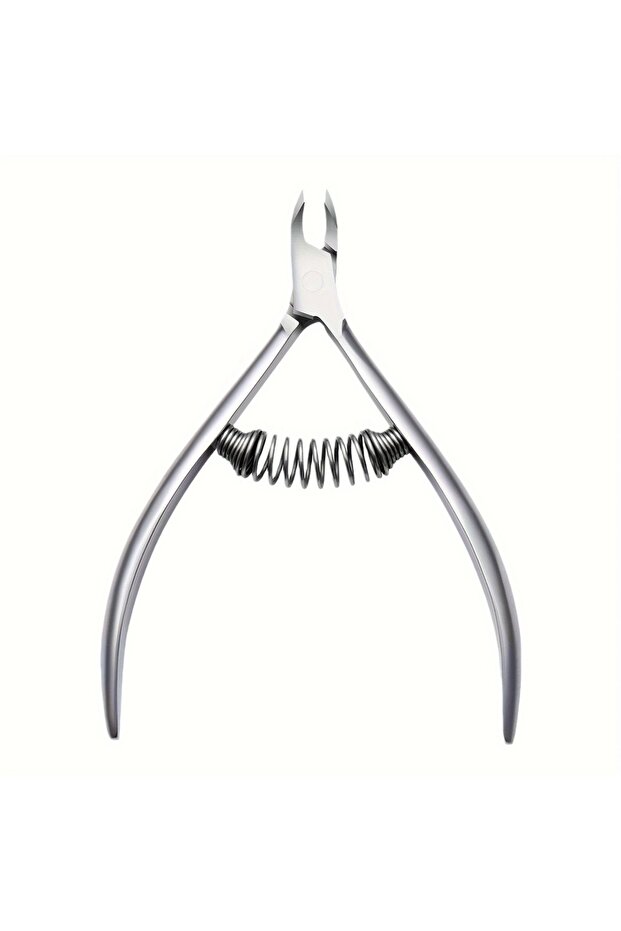 Silver Stainless Steel Nail Clipper Set - Professional Manicure & Pedicure Kit with Cuticle Scissors