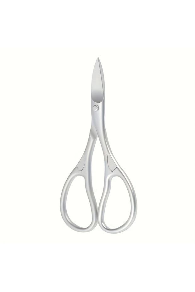 SPJ012-matte Stainless Steel Scissors 1pc Stainless Steel Nail Scissors | Concave Blades for Trimmin