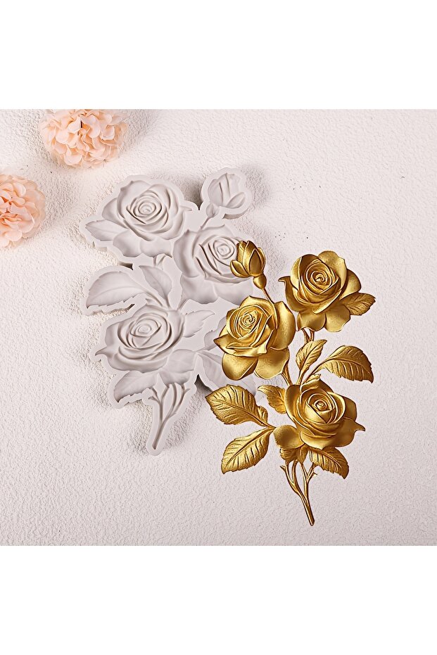 1PC Flower Fondant Mold, Suitable for DIY Baking Molds for Cakes, Chocolates, Candies, Resin Silicon